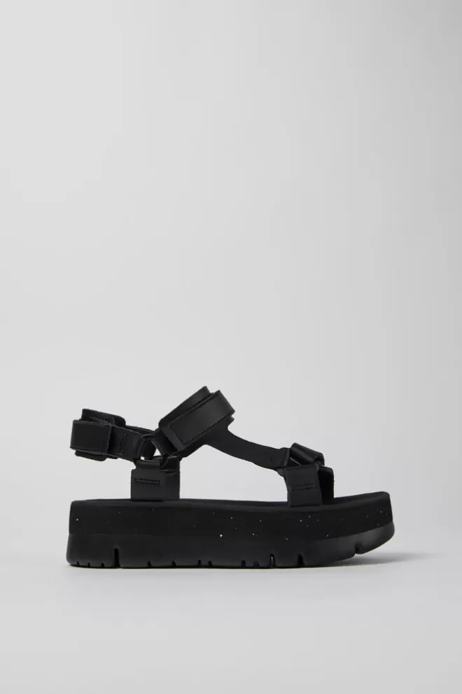 Sandalias<Camper Sandalias De Piel Negras Para Mujer