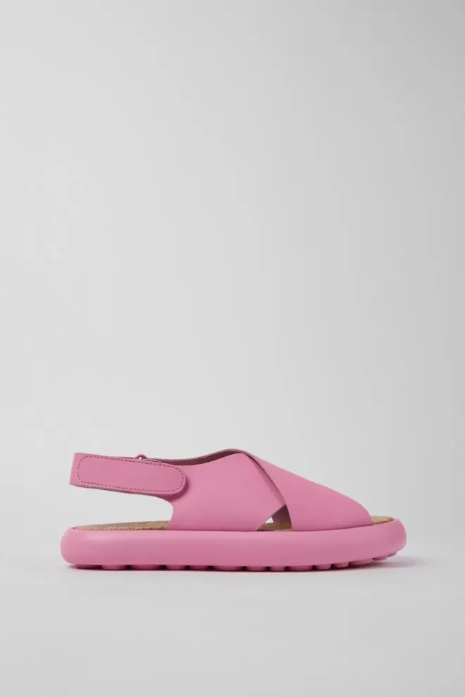 Sandalias<Camper Sandalias De Piel Rosas Para Mujer