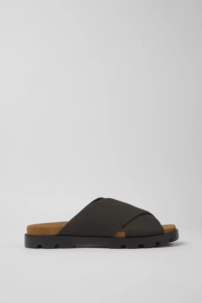 Sandalias<Camper Sandalias Grises De Algodon Reciclado Para Hombre