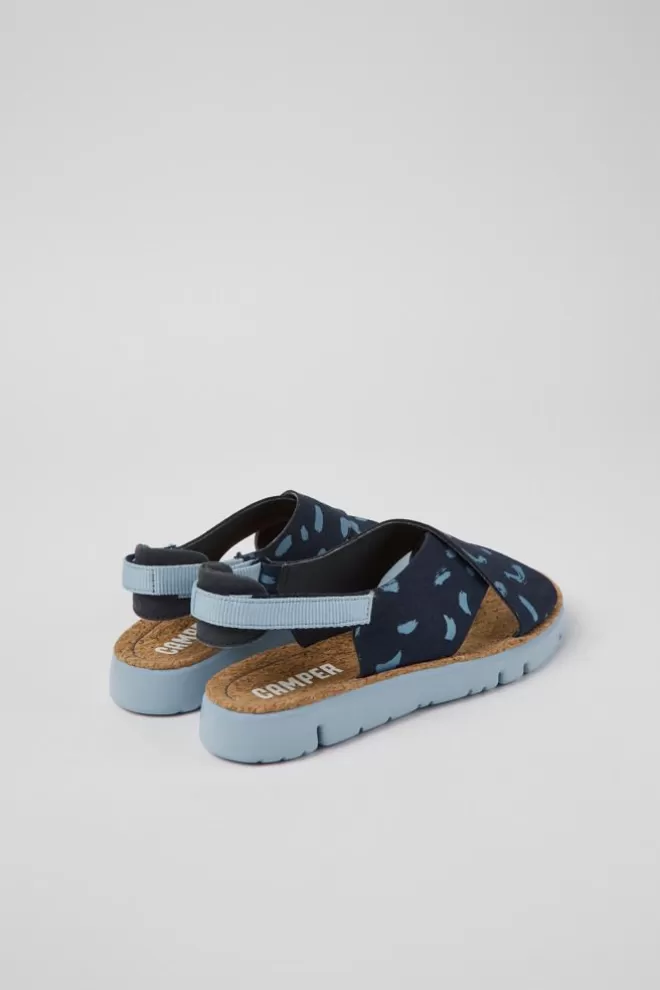 Sandalias<Camper Sandalias Multicolor De Nobuk Y Tejido Para Mujer