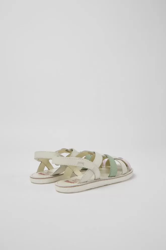 Sandalias<Camper Sandalias Multicolores De Piel Para Nina