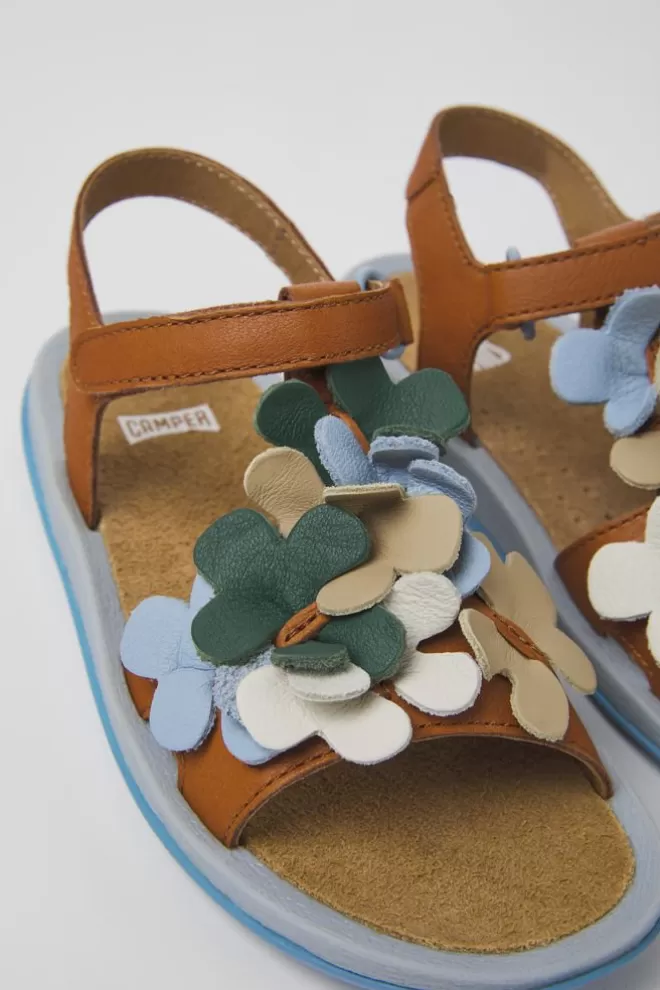 Sandalias<Camper Sandalias Multicolores De Piel Para Ninos
