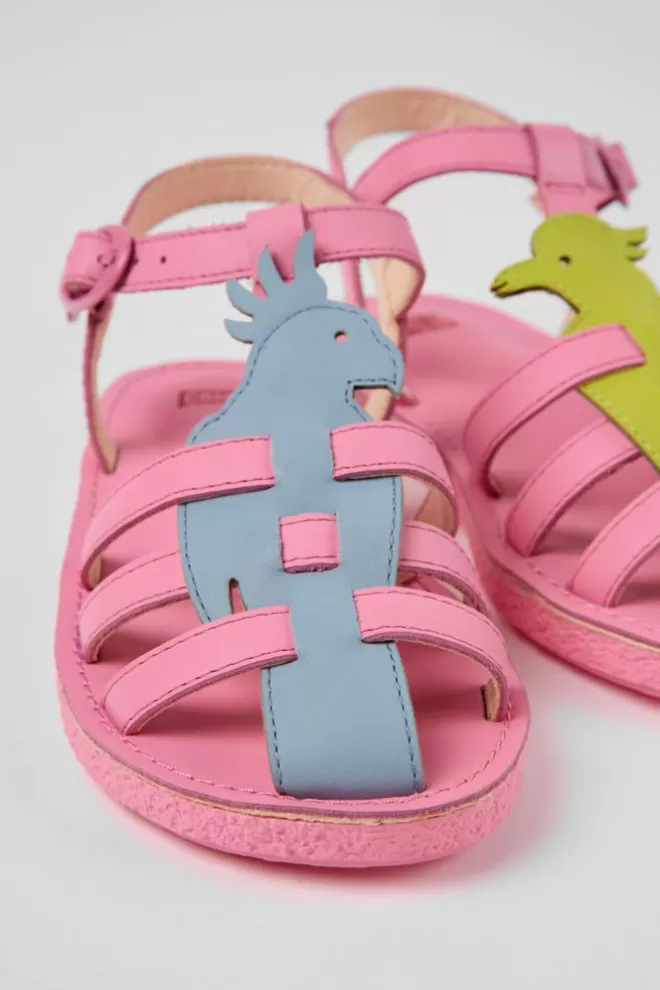 Sandalias<Camper Sandalias Multicolores De Piel Para Ninos