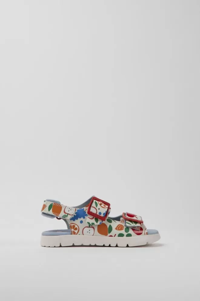 Sandalias<Camper Sandalias Multicolores De Piel Para Ninos