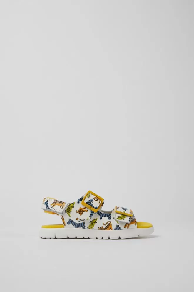 Sandalias<Camper Sandalias Multicolores De Piel Para Ninos