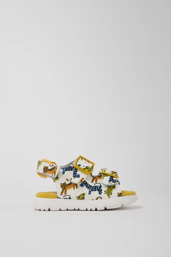 Sandalias<Camper Sandalias Multicolores De Piel Para Ninos