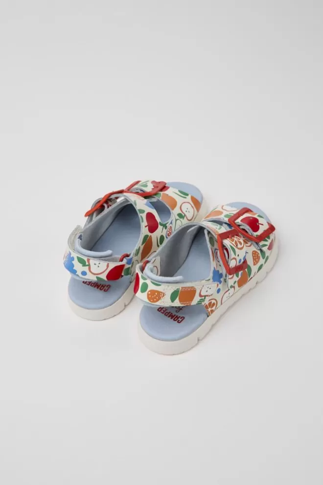 Sandalias<Camper Sandalias Multicolores De Piel Para Ninos
