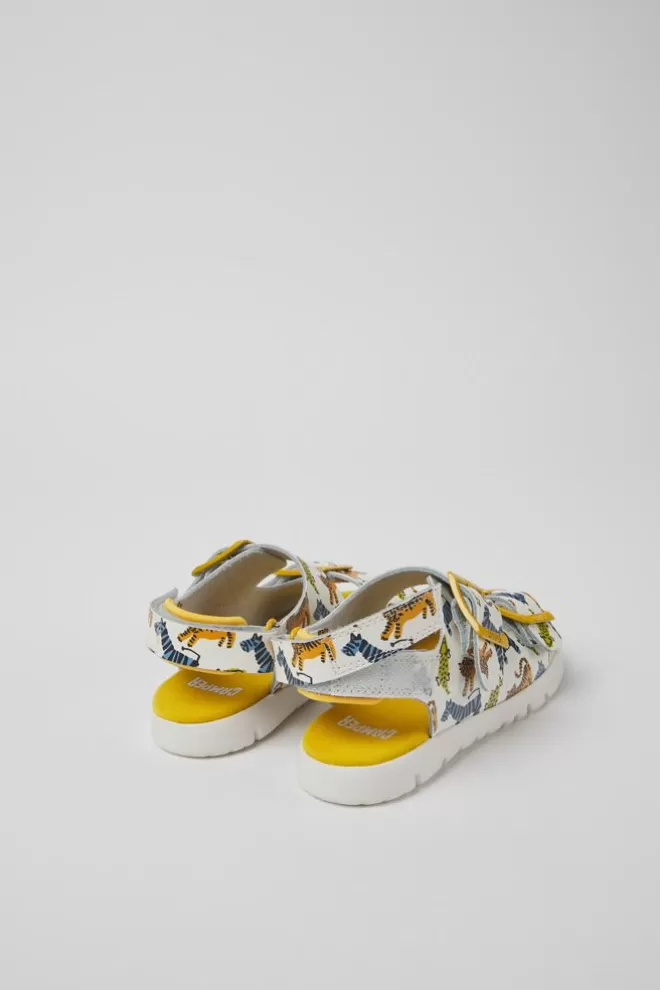 Sandalias<Camper Sandalias Multicolores De Piel Para Ninos