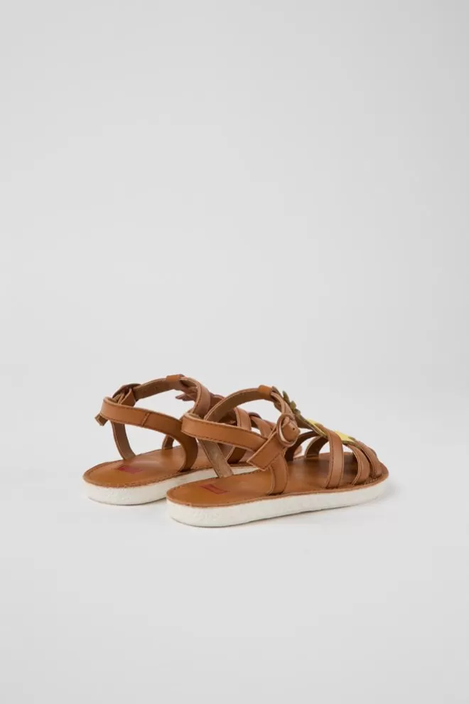 Sandalias<Camper Sandalias Multicolores De Piel Para Ninos