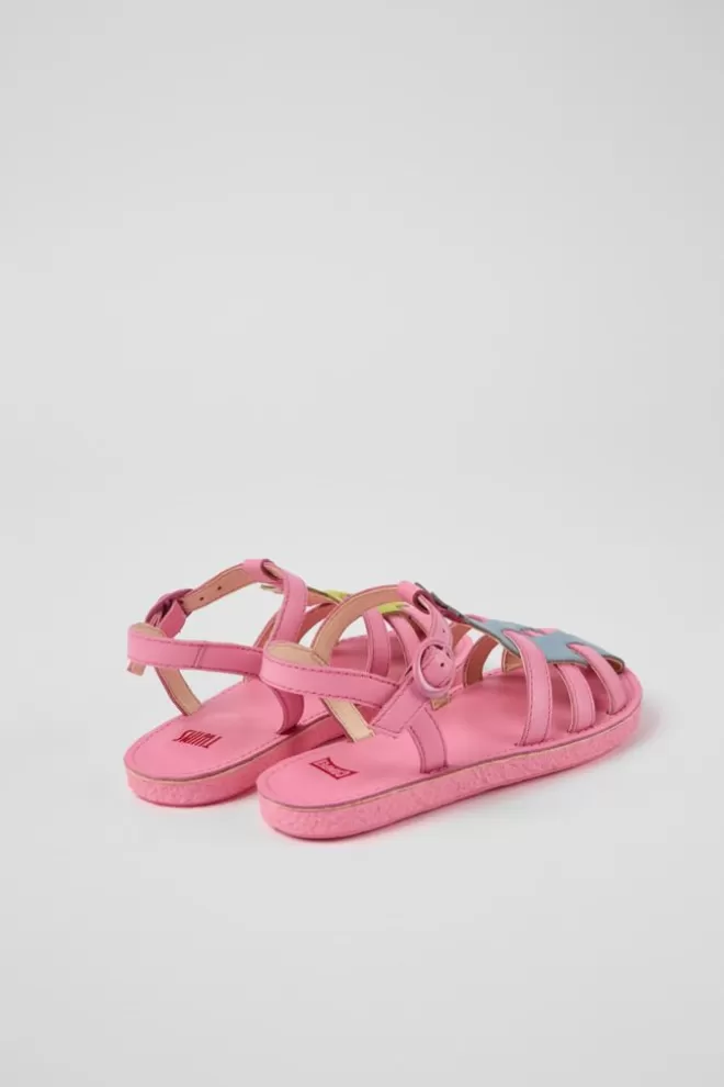 Sandalias<Camper Sandalias Multicolores De Piel Para Ninos
