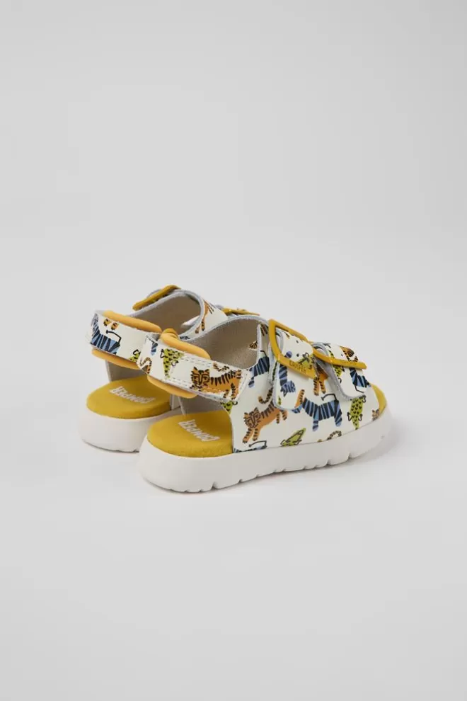 Sandalias<Camper Sandalias Multicolores De Piel Para Ninos