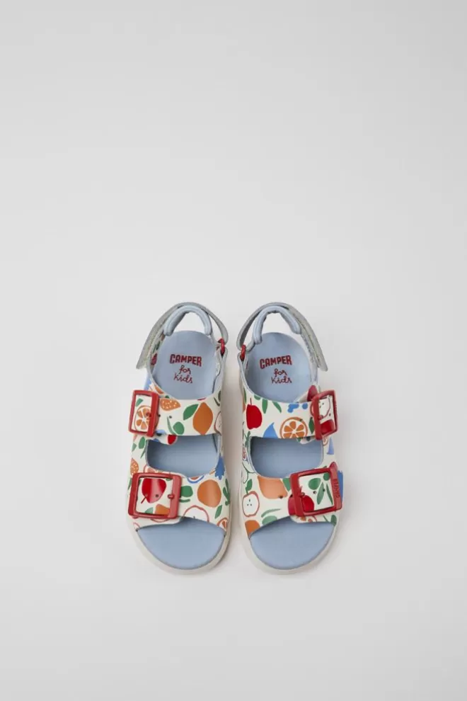 Sandalias<Camper Sandalias Multicolores De Piel Para Ninos