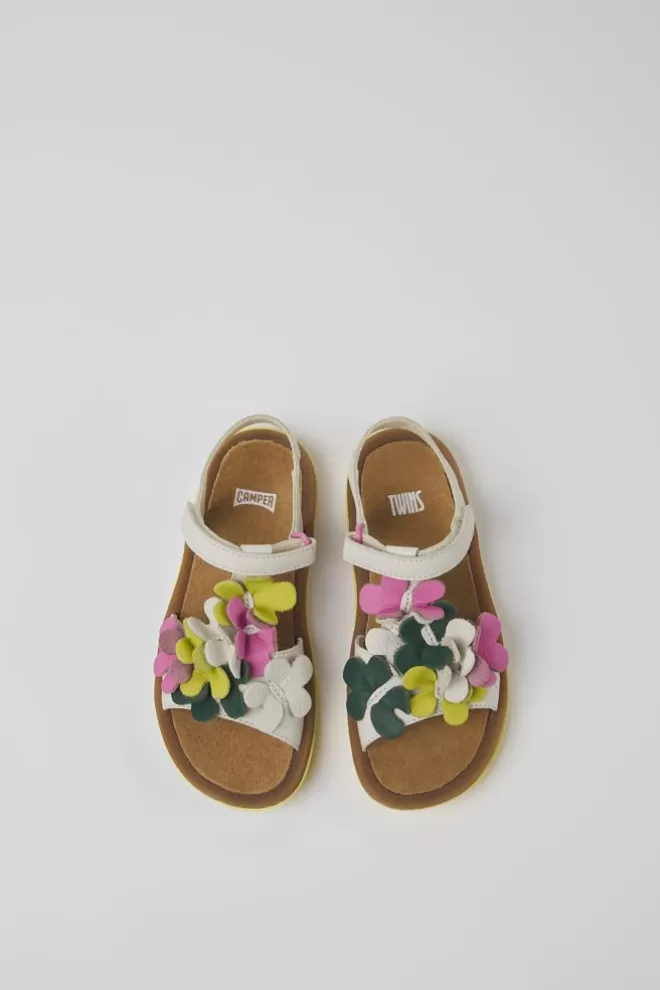 Sandalias<Camper Sandalias Multicolores De Piel Para Ninos