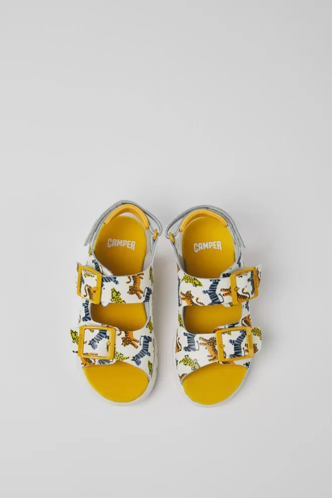 Sandalias<Camper Sandalias Multicolores De Piel Para Ninos