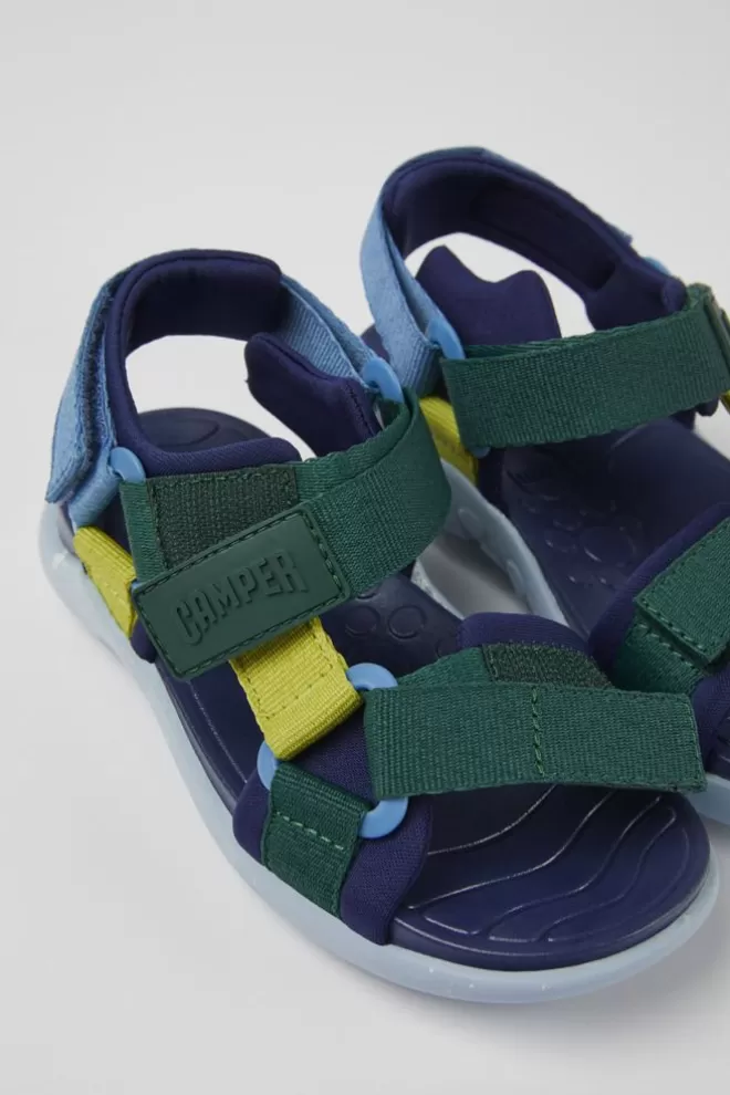 Sandalias<Camper Sandalias Multicolores De Tejido Para Ninos