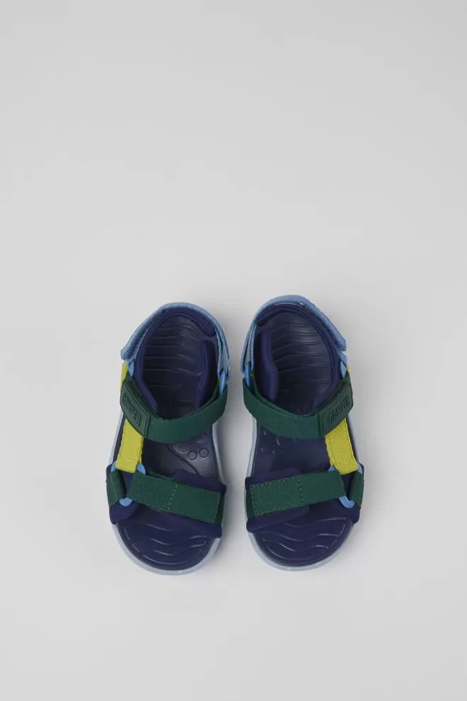 Sandalias<Camper Sandalias Multicolores De Tejido Para Ninos