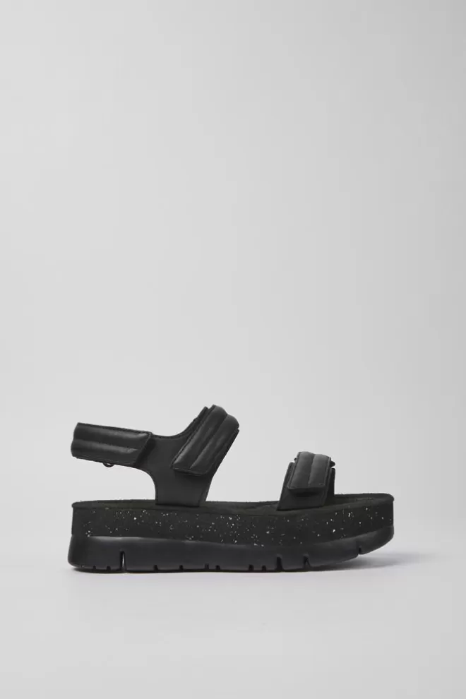 Sandalias<Camper Sandalias Negras De Piel Para Mujer