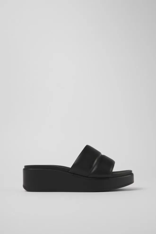 Sandalias<Camper Sandalias Negras De Piel Para Mujer