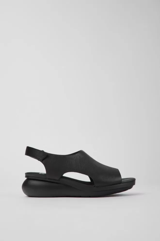 Sandalias<Camper Sandalias Negras De Piel Para Mujer