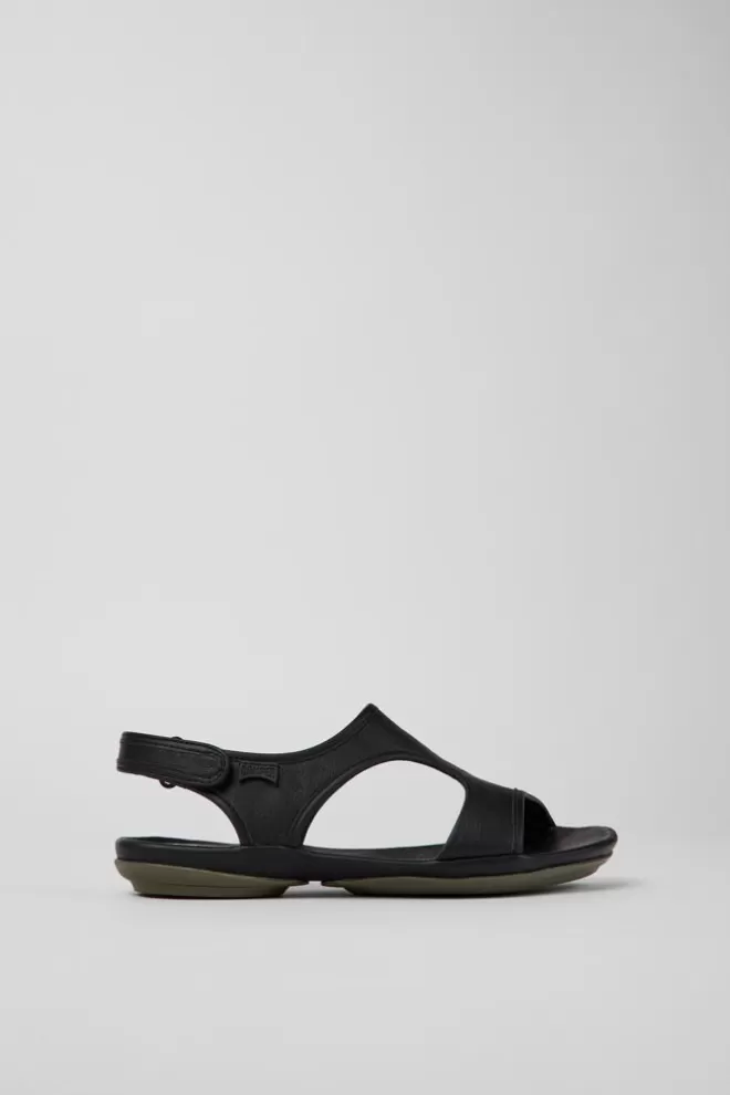 Sandalias<Camper Sandalias Negras De Piel Para Mujer