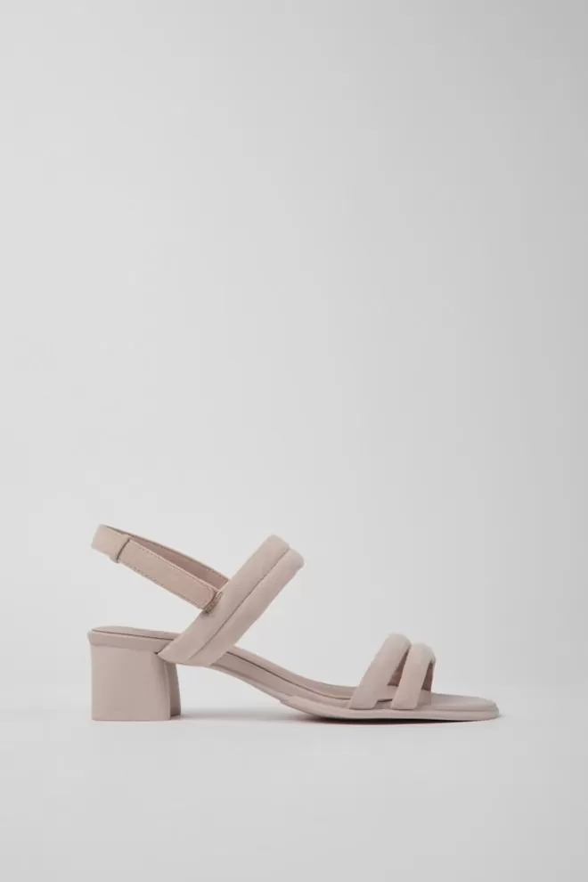 Sandalias<Camper Sandalias Rosas De Nobuk Para Mujer