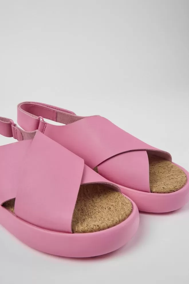 Sandalias<Camper Sandalias Rosas De Piel Para Hombre