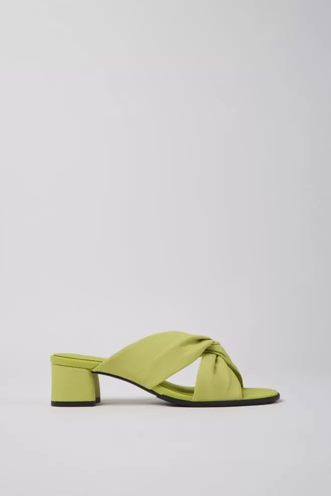 Sandalias<Camper Sandalias Verdes De Tejido Para Mujer