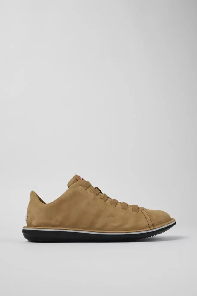 Zapatos Casual<Camper Sneaker Baja De Nobuk Marron Para Hombre