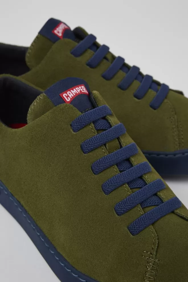 Zapatos Casual<Camper Sneaker De Nobuk Verde Para Hombre