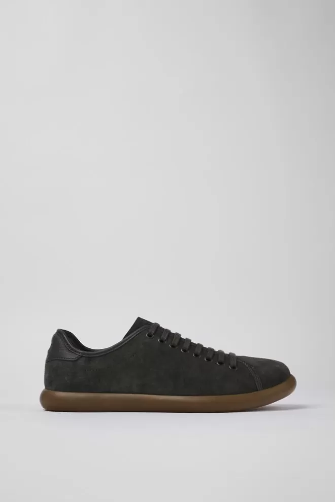 Zapatillas<Camper Sneaker De Nobuk/Piel Gris Para Hombre