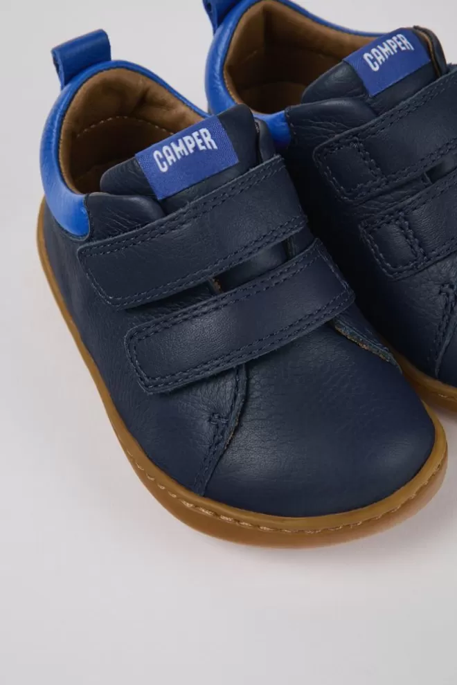 Zapatillas<Camper Sneaker De Piel Azul