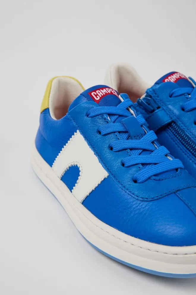 Zapatillas<Camper Sneaker De Piel Azul