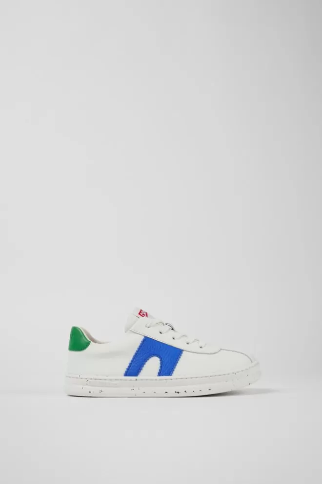 Zapatillas<Camper Sneaker De Piel Blanca