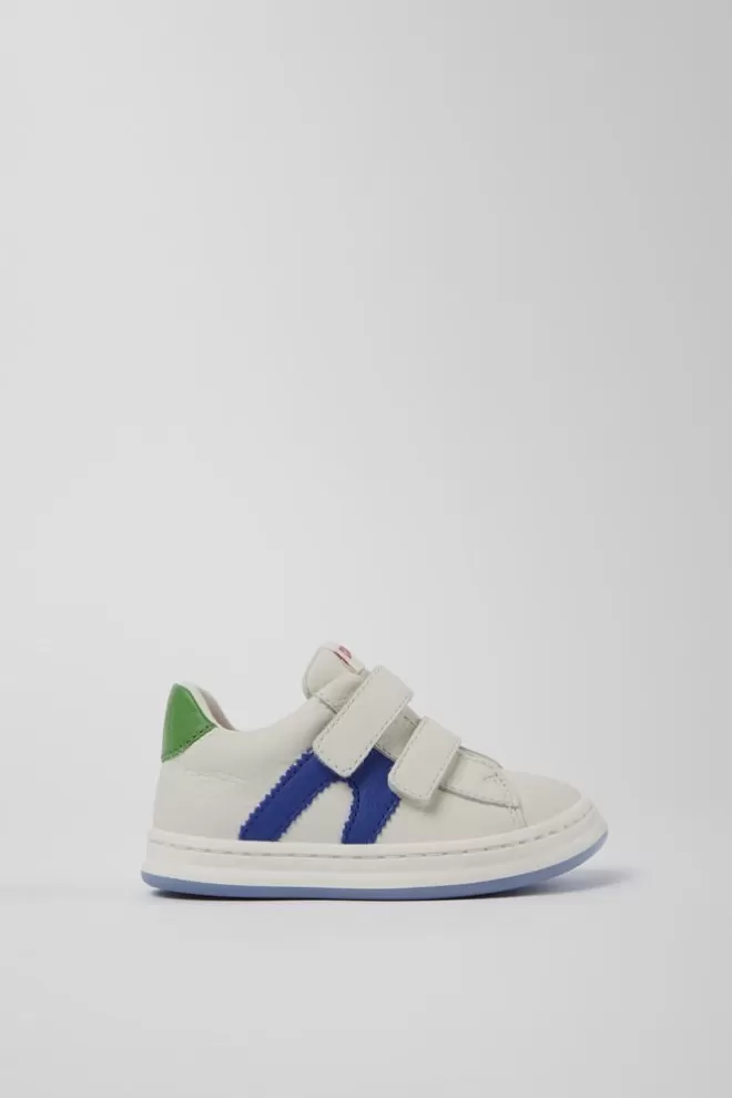 Zapatillas<Camper Sneaker De Piel Blanca