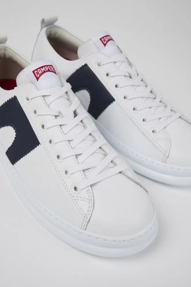 Zapatillas<Camper Sneaker De Piel Blanca Para Hombre