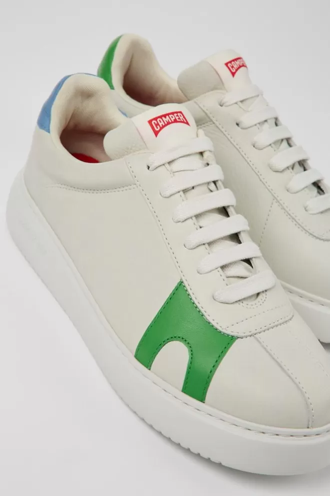 Zapatillas<Camper Sneaker De Piel Blanca Para Hombre