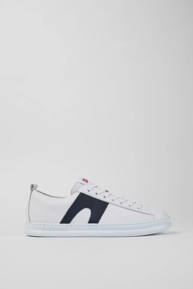 Zapatillas<Camper Sneaker De Piel Blanca Para Hombre