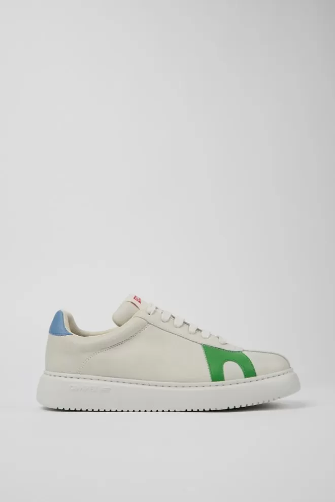 Zapatillas<Camper Sneaker De Piel Blanca Para Hombre