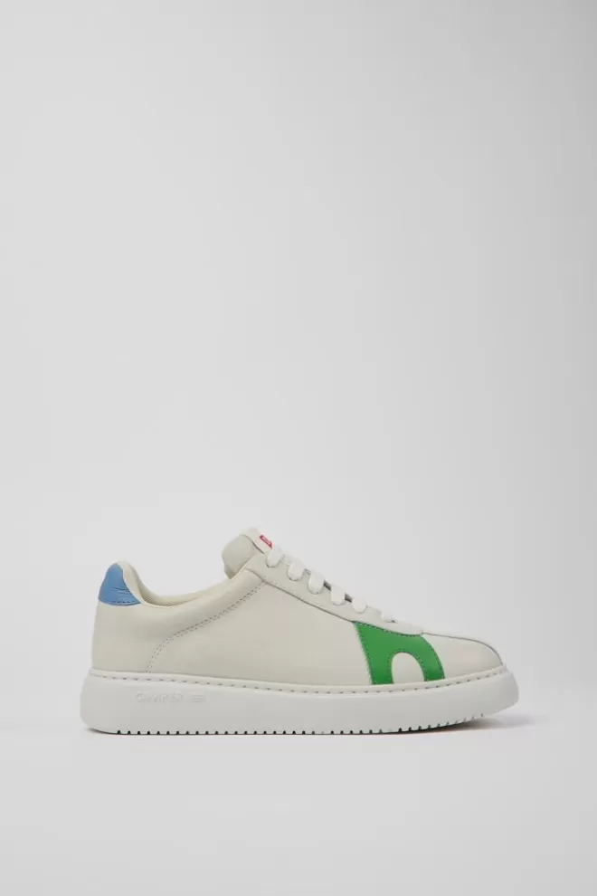 Zapatillas<Camper Sneaker De Piel Blanca Para Mujer