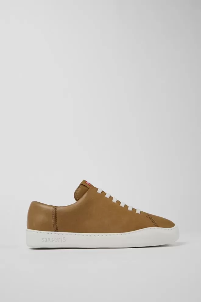 Zapatos Casual<Camper Sneaker De Piel Marron Para Hombre