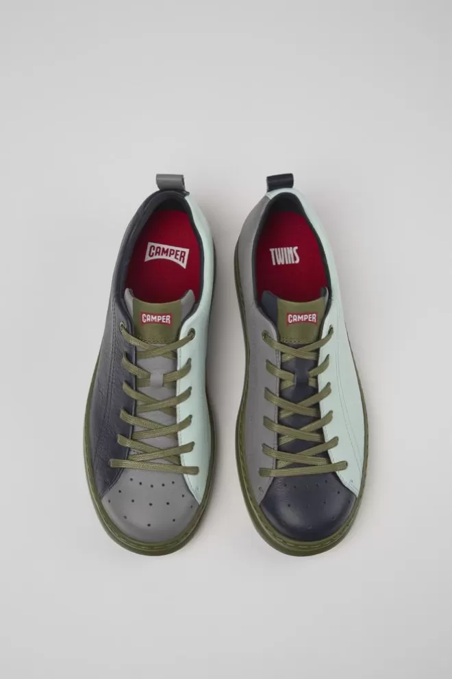 Zapatillas<Camper Sneaker De Piel Multicolor Para Hombre