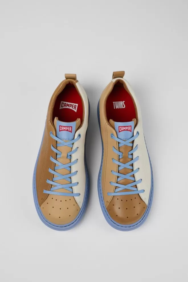 Zapatillas<Camper Sneaker De Piel Multicolor Para Hombre