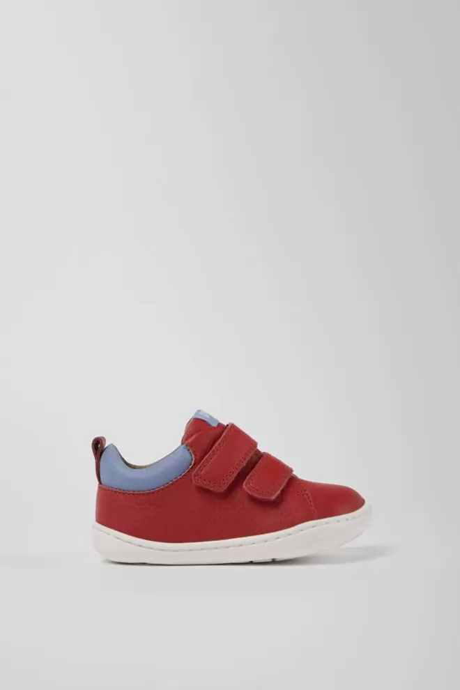 Zapatillas<Camper Sneaker De Piel Roja