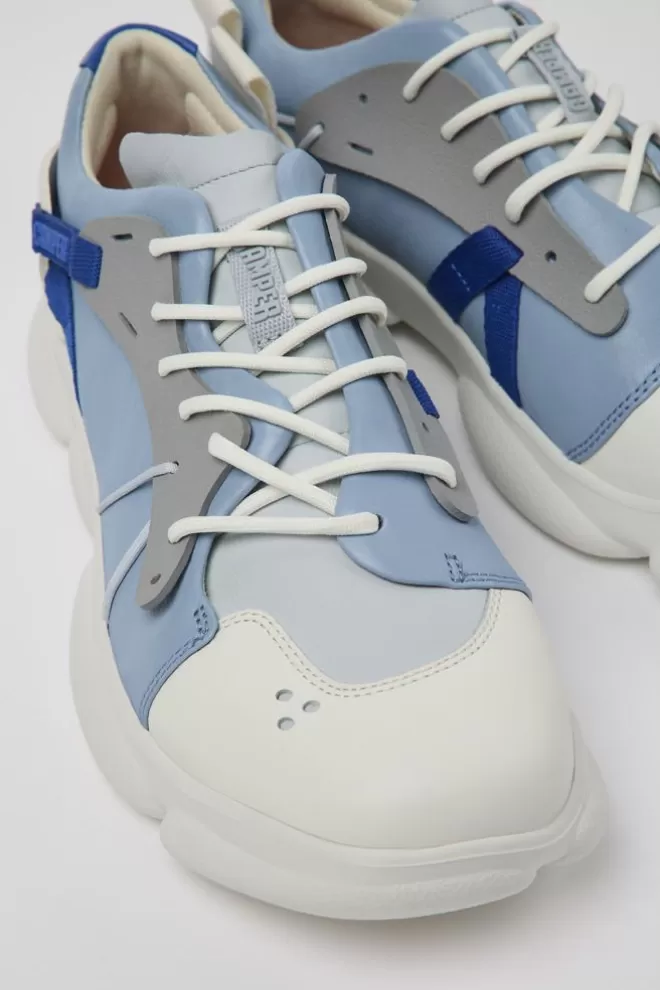 Zapatillas<Camper Sneaker De Piel/Tejido Multicolor Para Hombre