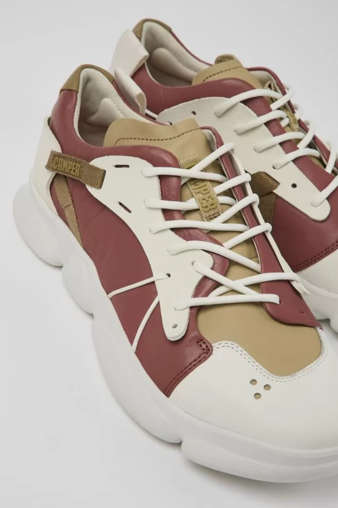 Zapatillas<Camper Sneaker De Piel/Tejido Multicolor Para Hombre