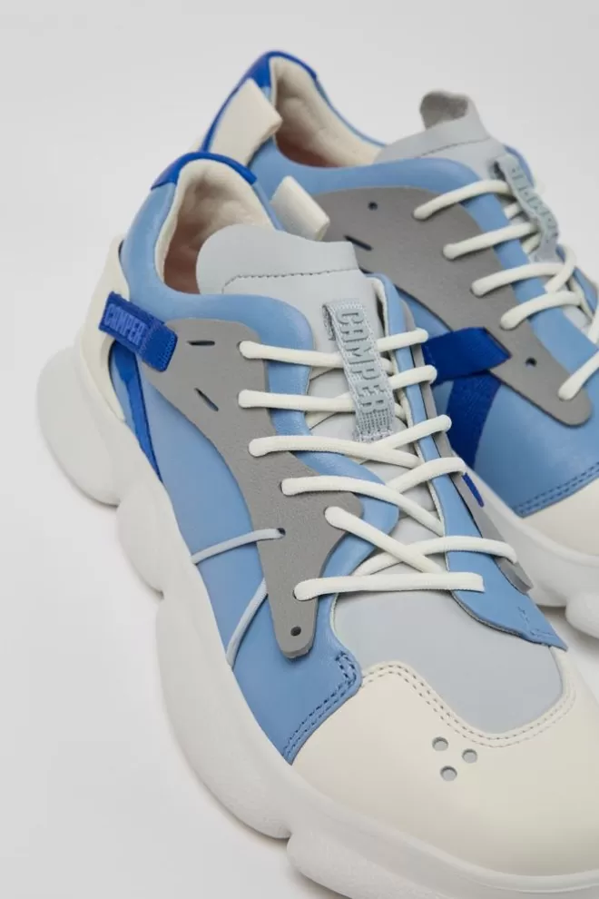 Zapatillas<Camper Sneaker De Piel/Tejido Multicolor Para Mujer