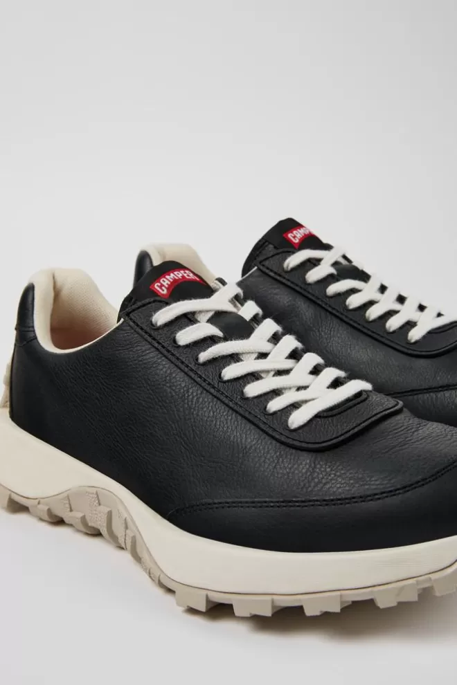 Zapatillas<Camper Sneaker De Piel/Tejido Negra Para Hombre