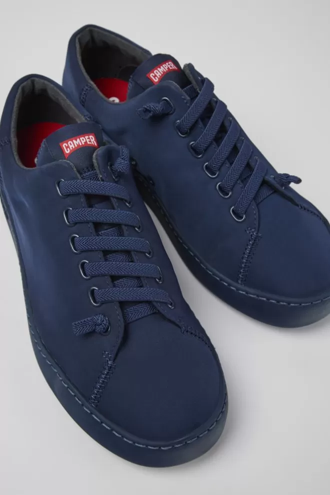 Zapatos Casual<Camper Sneaker De Tejido Azul Para Hombre