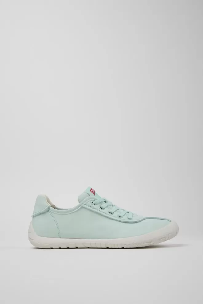 Zapatillas<Camper Sneaker De Tejido Azul Para Mujer