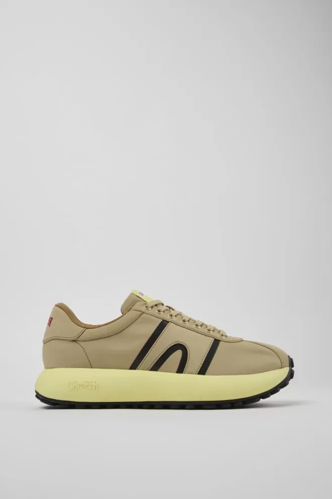 Zapatillas<Camper Sneaker De Tejido Beige Para Hombre